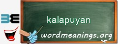 WordMeaning blackboard for kalapuyan